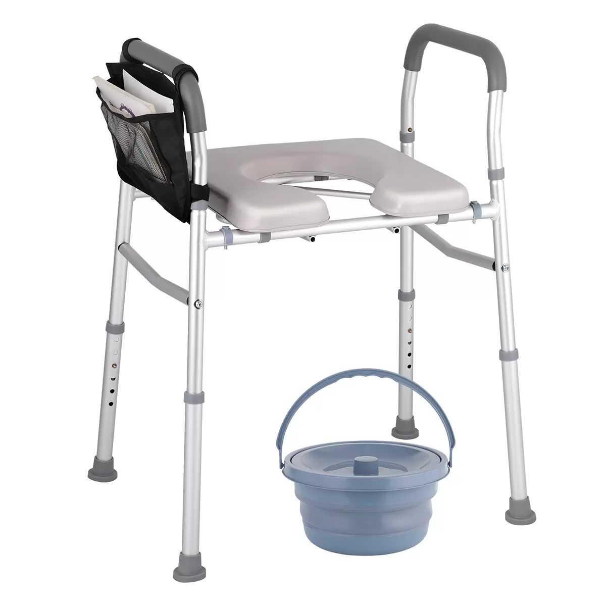 Altus Heavy Duty Bedside Commode Raised Toilet Seat Shower Chair Free Shipping