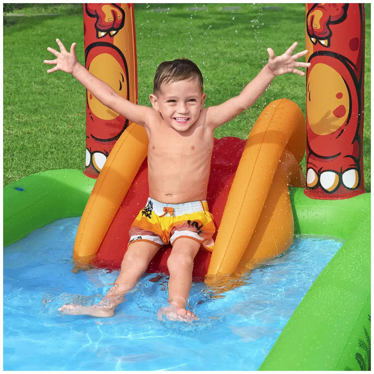 Bestway Jurassic Splash Play Centre Inflatable Dinosaur Playset Kids Water Pool