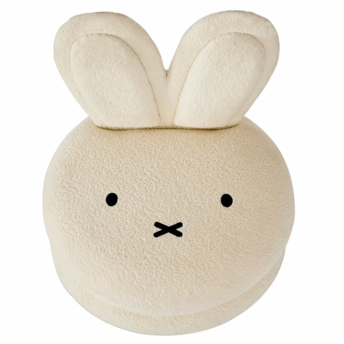Aesthetik Kids Miffy Macaron Chair White Bouclé Kids Accent Chair Bunny Seat