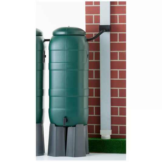 Maze 100L Rainwater Tank With Downpipe Diverter And Stand Linking Kit