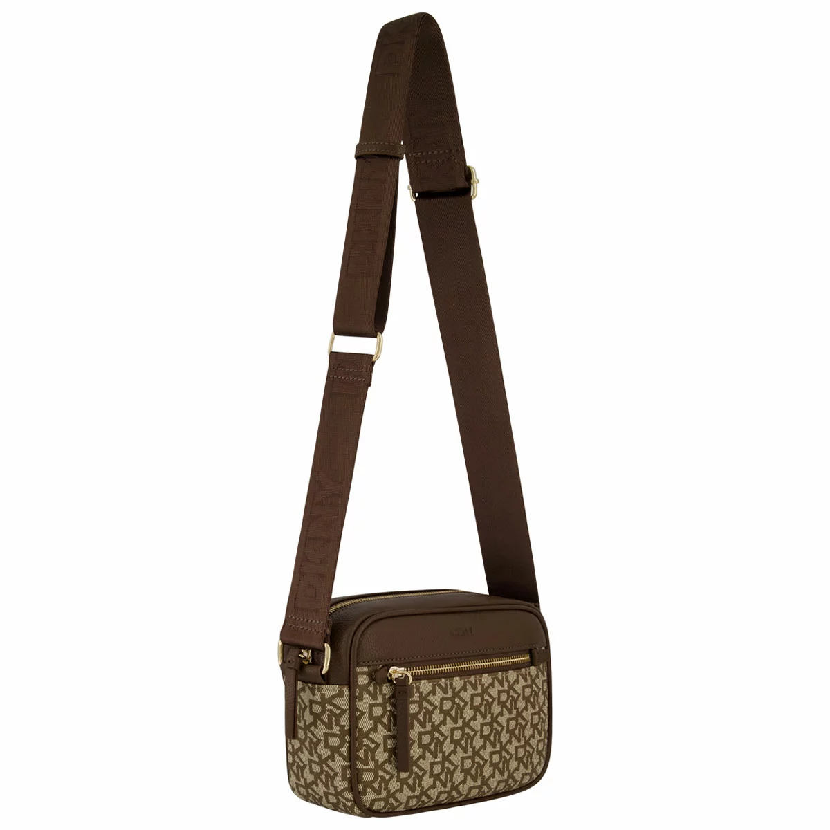 DKNY Crossbody Bag Brown With Adjustable Strap - Free Shipping