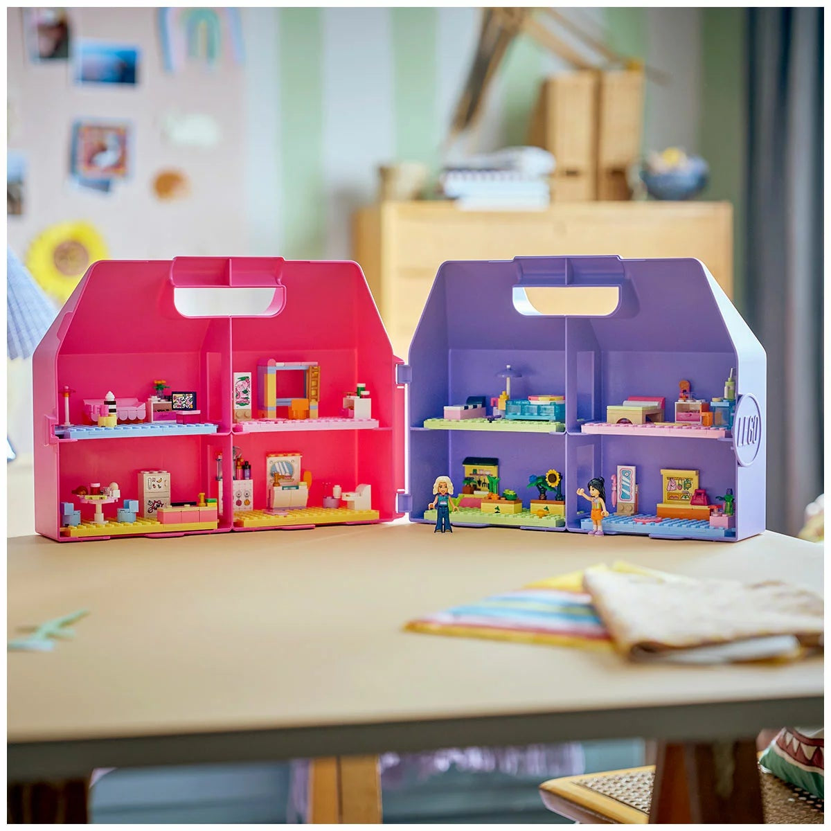 LEGO Friends Dollhouse Suitcase 42697 Portable 8 Room Building Set 355 Pcs 6+Age