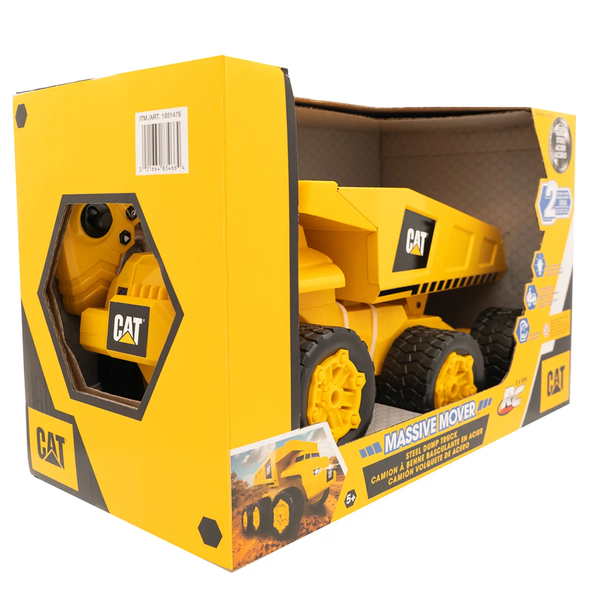 CAT Steel Dump Truck Heavy Duty Construction Toy Working Dump Bed Kids 3+