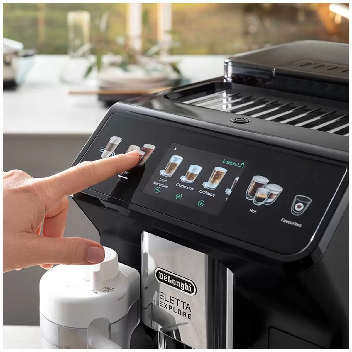 DeLonghi ECAM45055G Automatic Espresso Coffee Machine Touch Display Grey