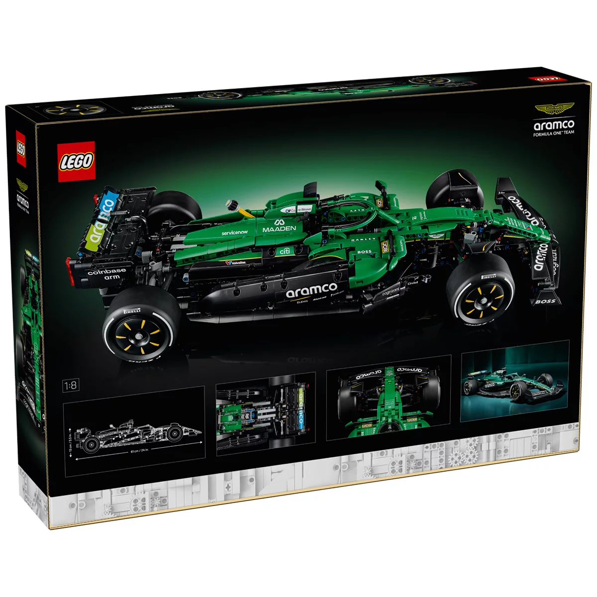 LEGO Technic Aston Martin Aramco AMR25 F1 Car 42240 1547 Pieces