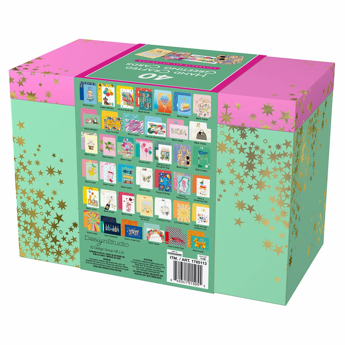 Design Studio All Occasion Handcrafted Premium Quality Cards 40 Pack