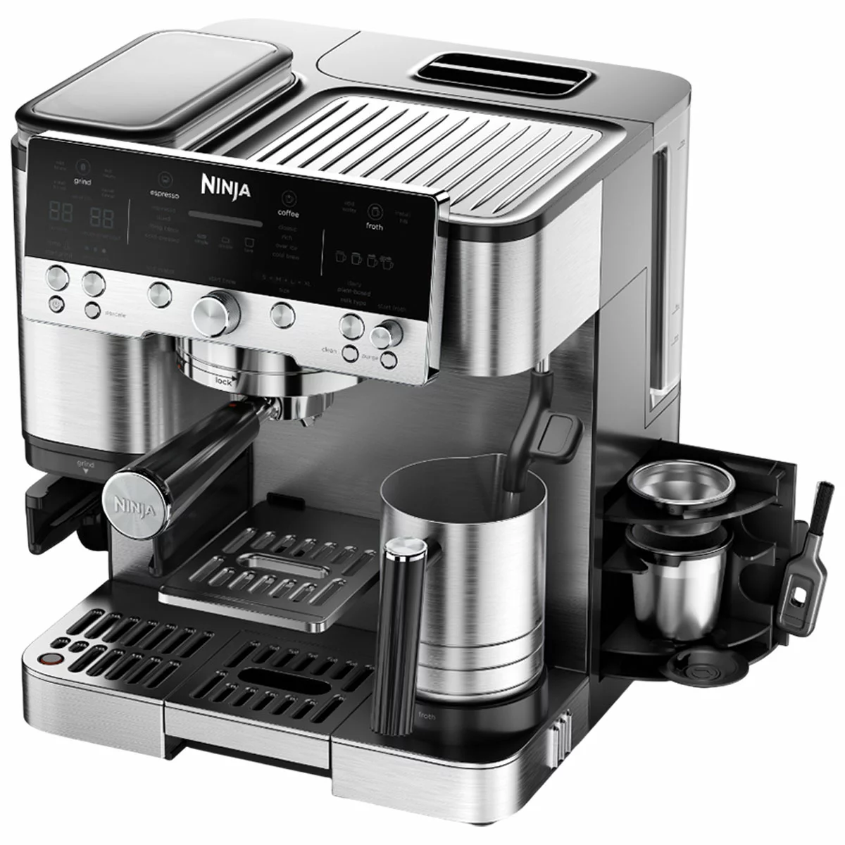 Ninja Luxe Cafe Espresso Machine ES601ANZ 3-in-1 Coffee Maker Grinder Frother