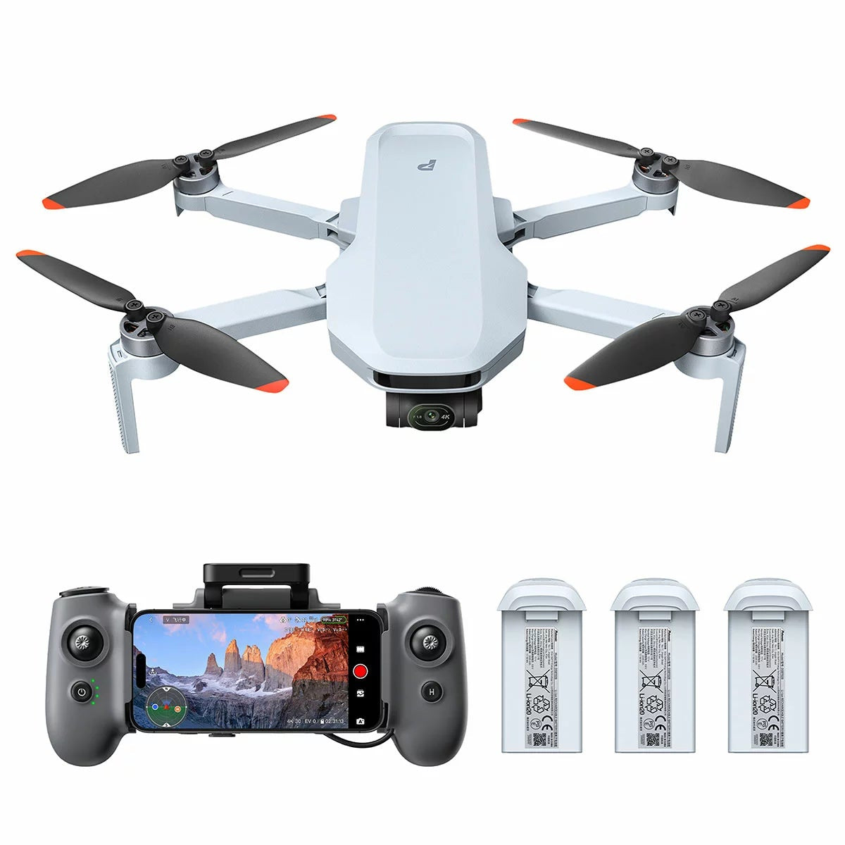 Potensic ATOM 2 Drone 48MP 8K Photo 4K HDR 3-Axis Gimbal 3 Battery