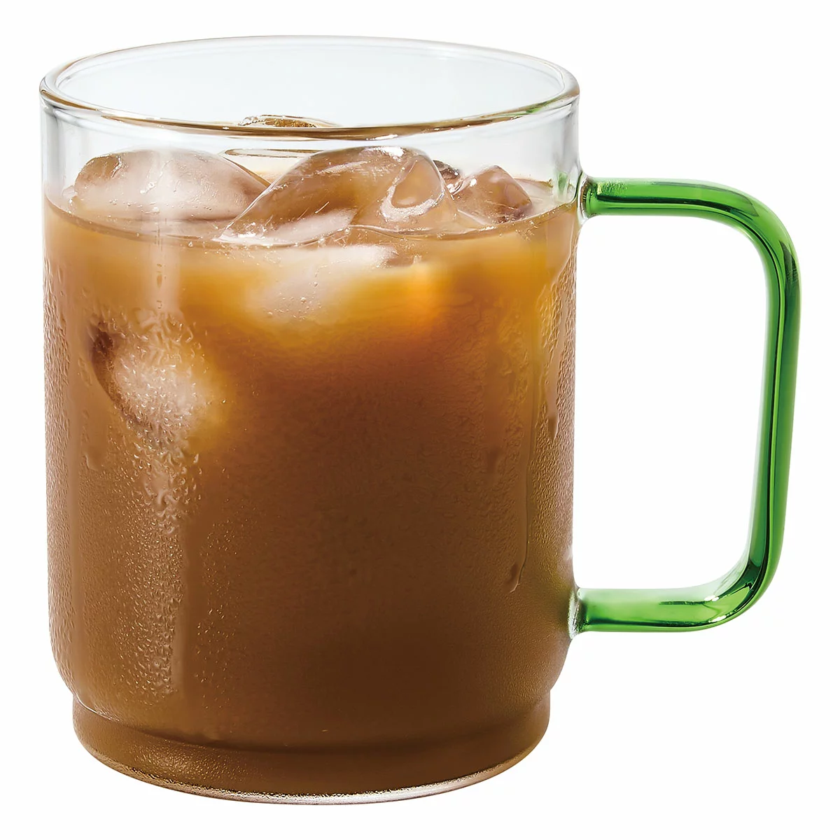 King Crystal 410ml Borosilicate Glass Coffee Mugs Set of 6 Stackable W/ Handles
