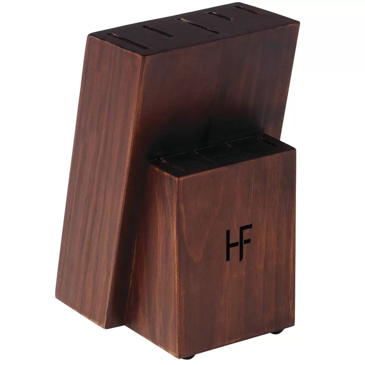 Hampton Forge Aero 10pc Knife Block Set Black Chef Bread Santoku Steak Knives