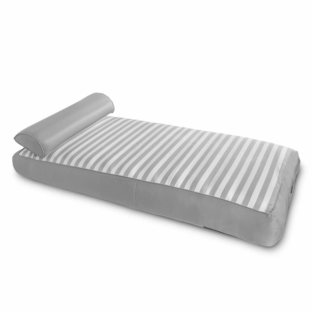 Spire Paradisus Inflatable Pool Lounge Grey Stripe Olefin 200kg Capacity