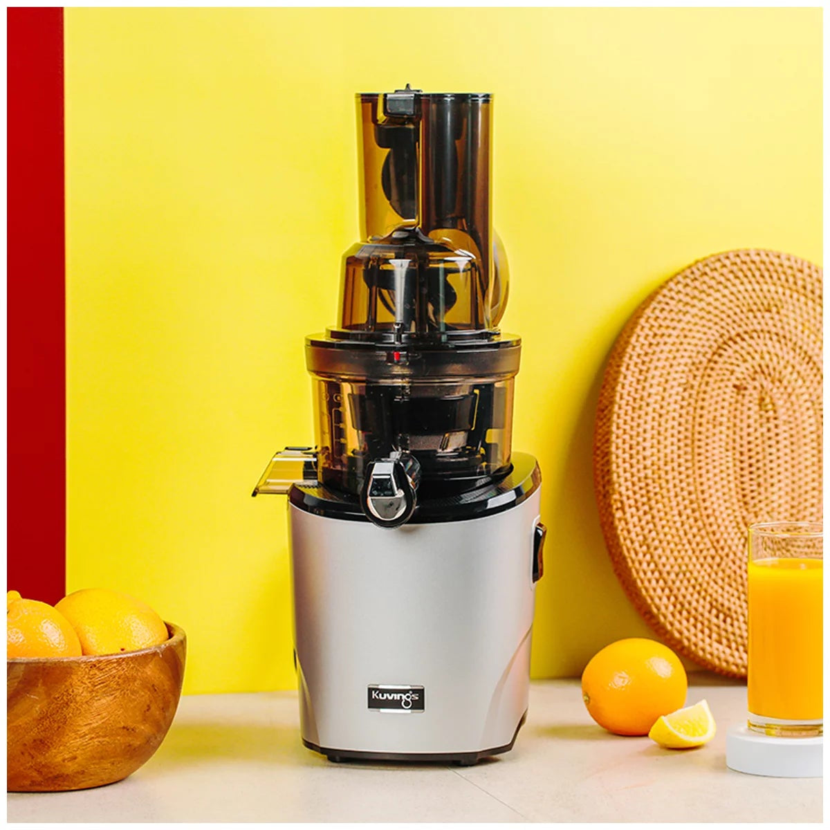 Kuvings REVO830 Cold Press Juicer Silver 200W 50RPM Dual Chute Slow Juicer