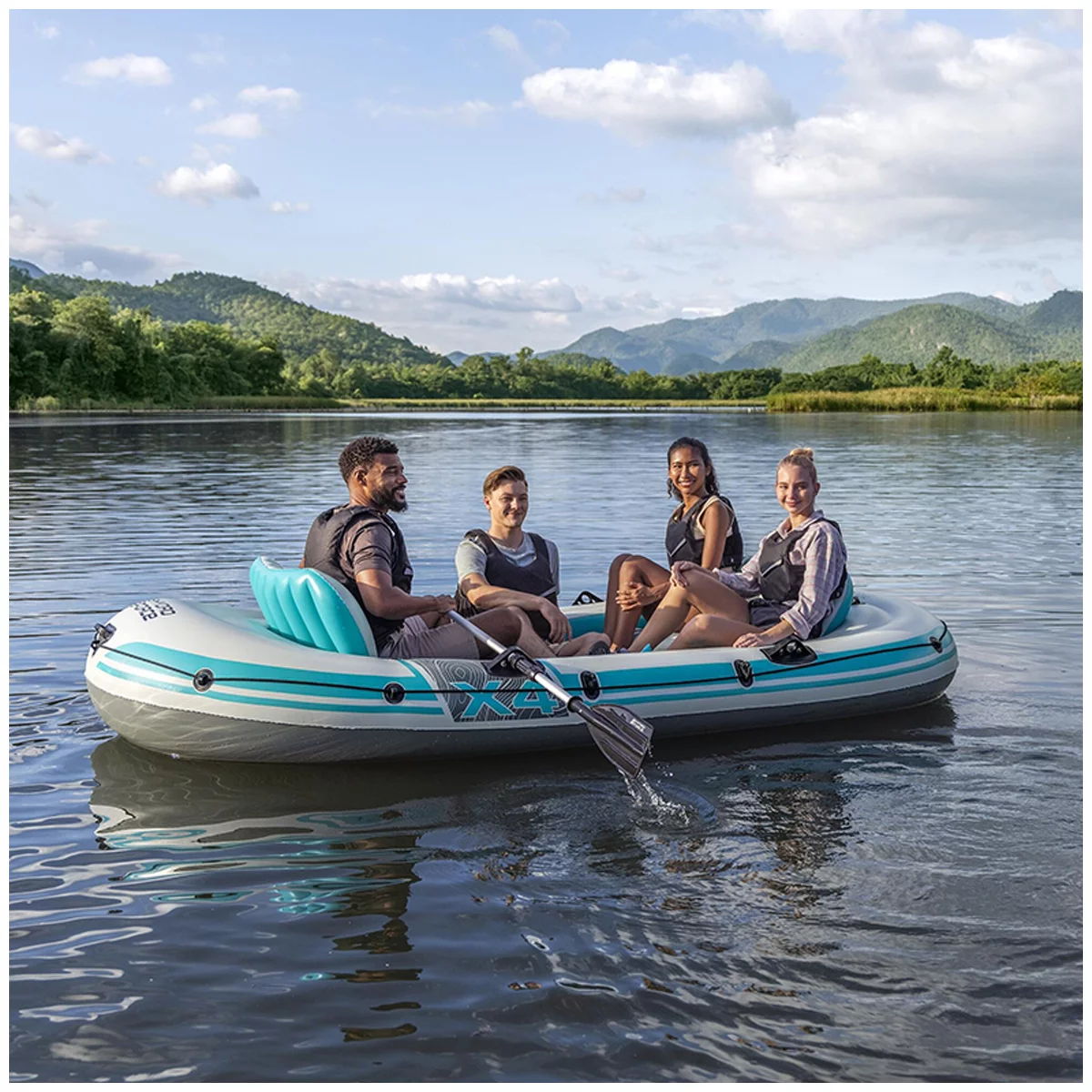 Bestway Hydro-Force Adventure Elite X4 Inflatable Raft Set 3.15m