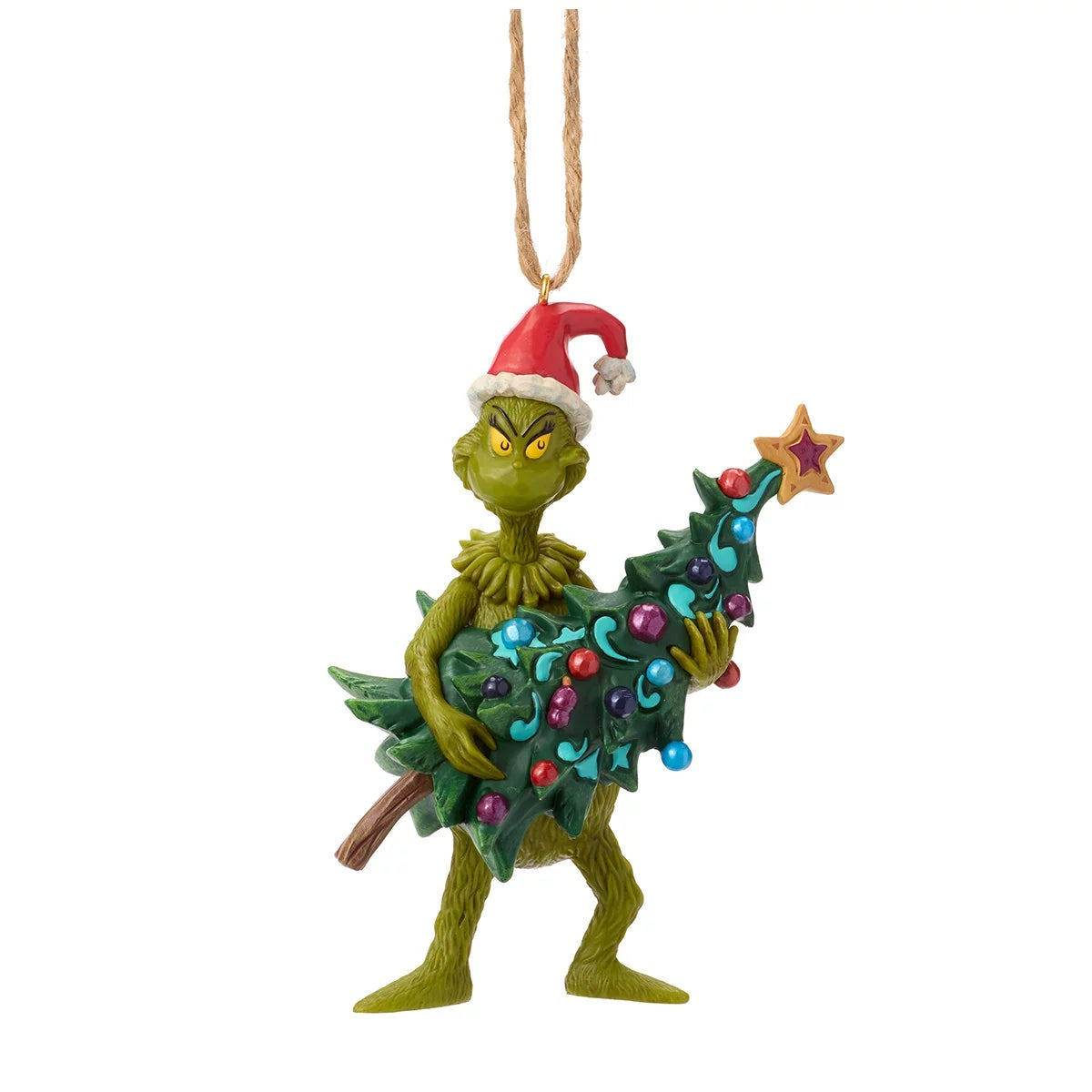 Grinch Christmas Ornaments 4 Piece Jim Shore Hand Painted Holiday Set