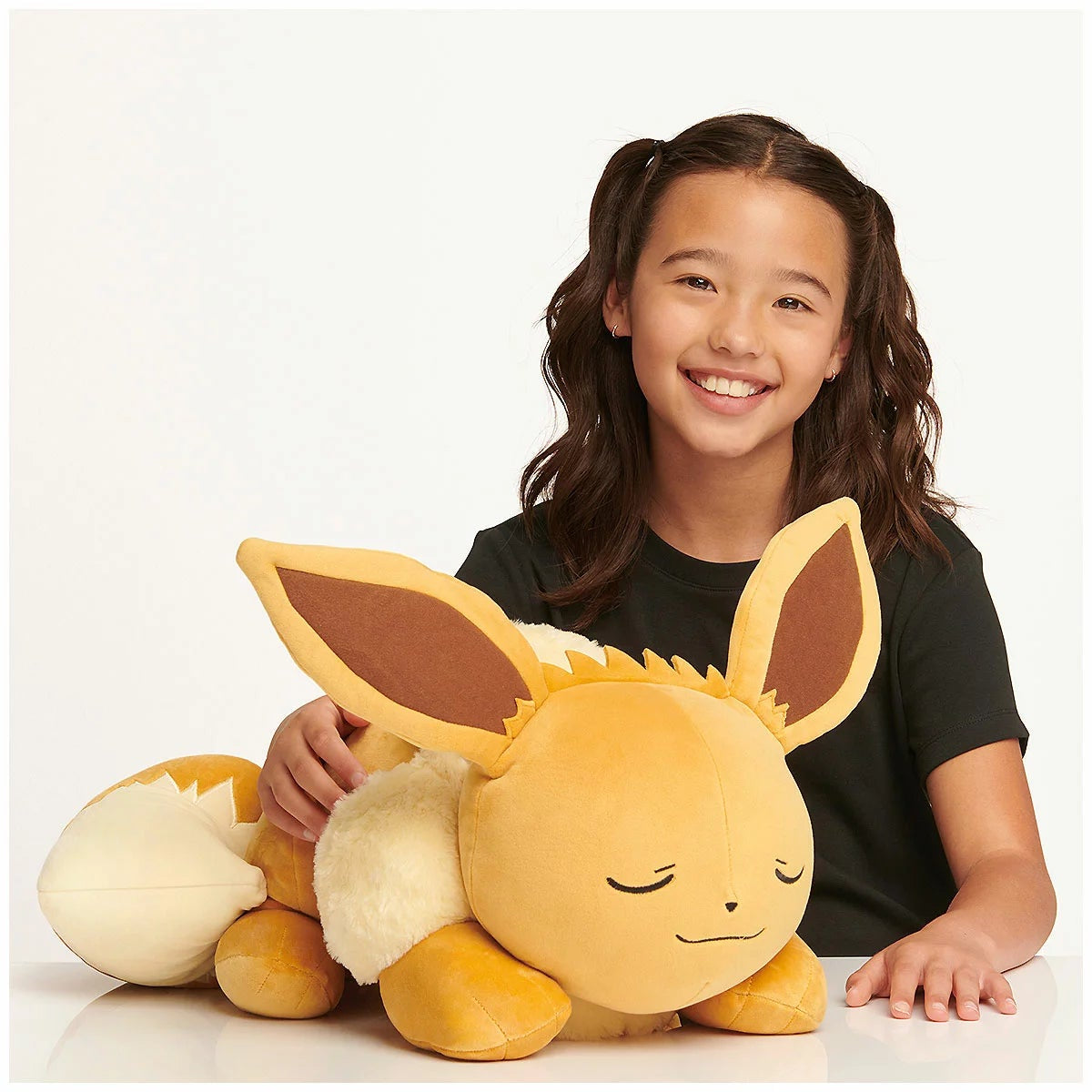 Pokémon Sleeping Eevee Plush 18 Inch Large Soft Toy Collectible Gift
