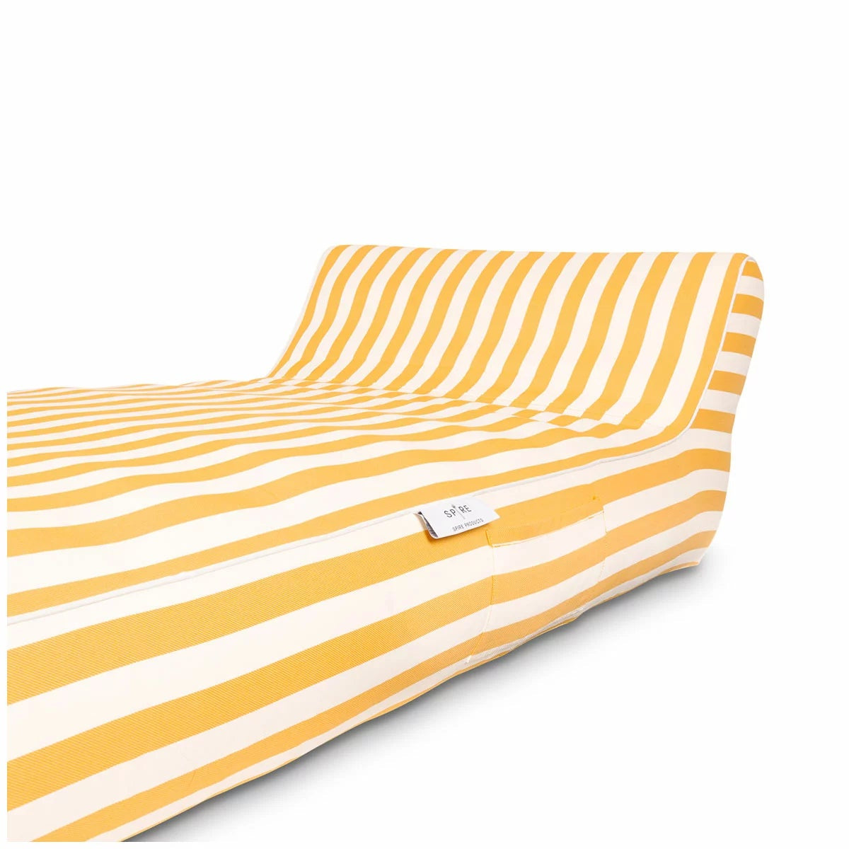 Spire Paradisus Inflatable Pool Lounge Yellow Stripe Olefin 200kg Capacity