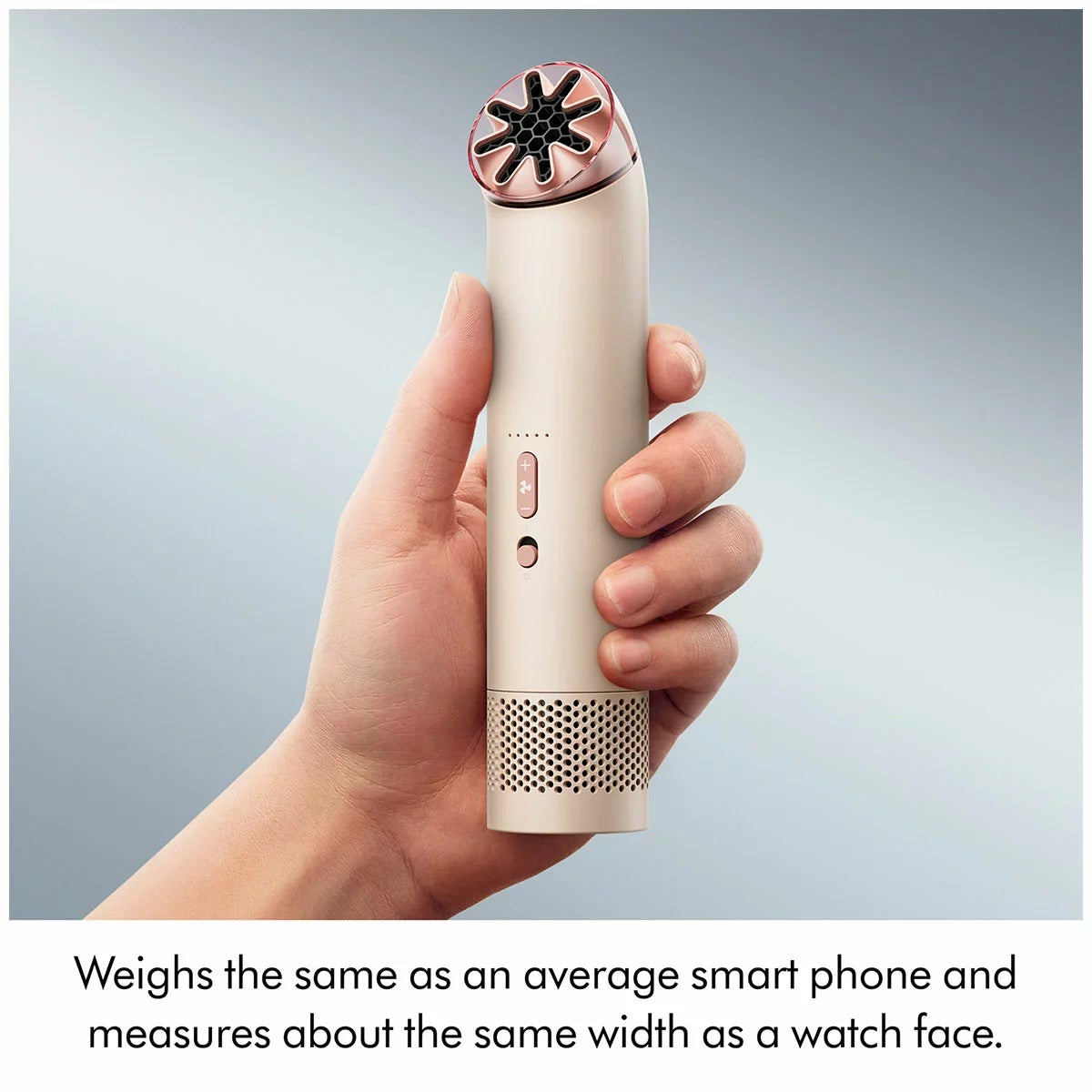 Dyson HushJet Mini Cool Fan Stone Blush Bladeless Portable USB-C 5 Speed