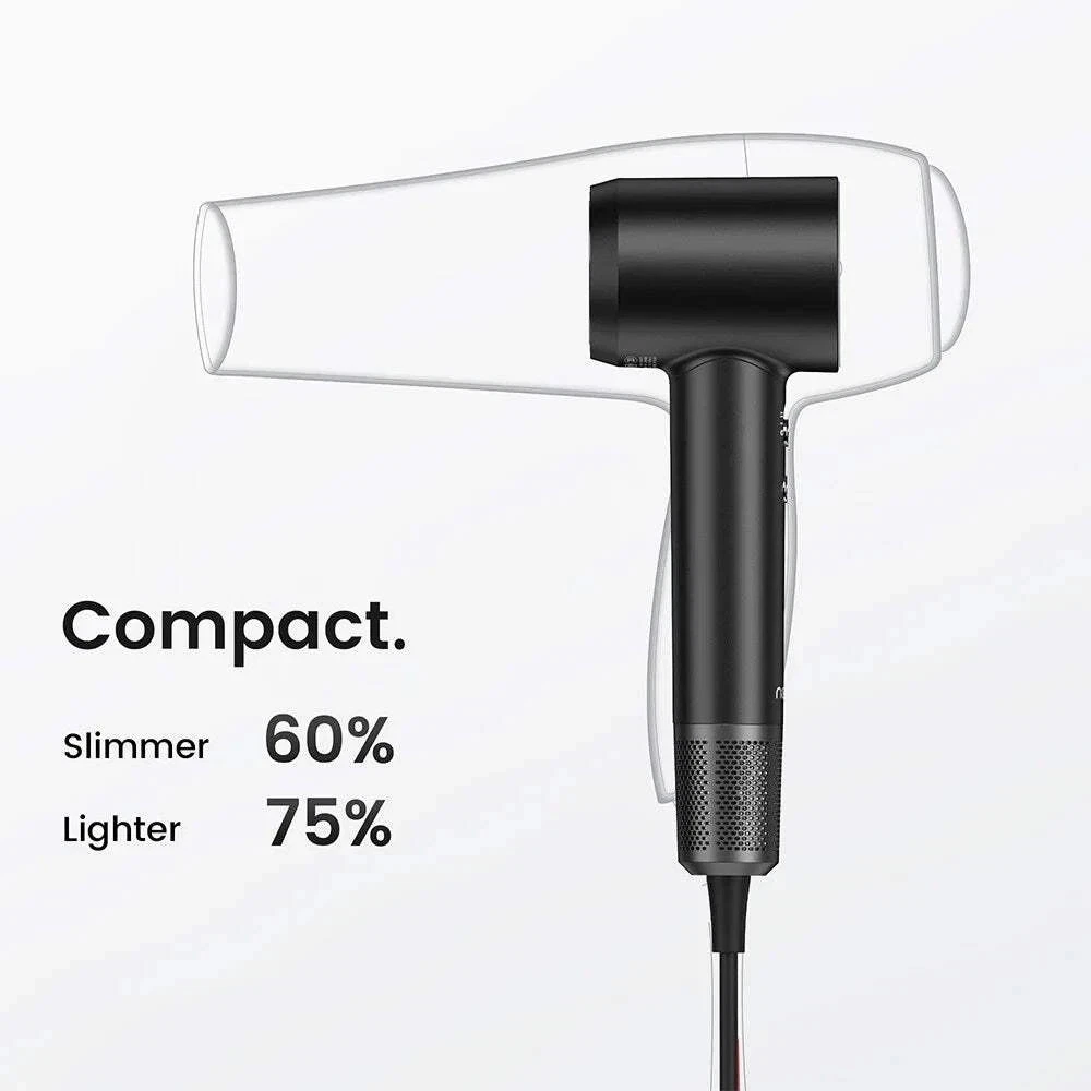 Laifen Swift Special Hair Dryer Black 200M Negative Ions Low Noise Fast Drying