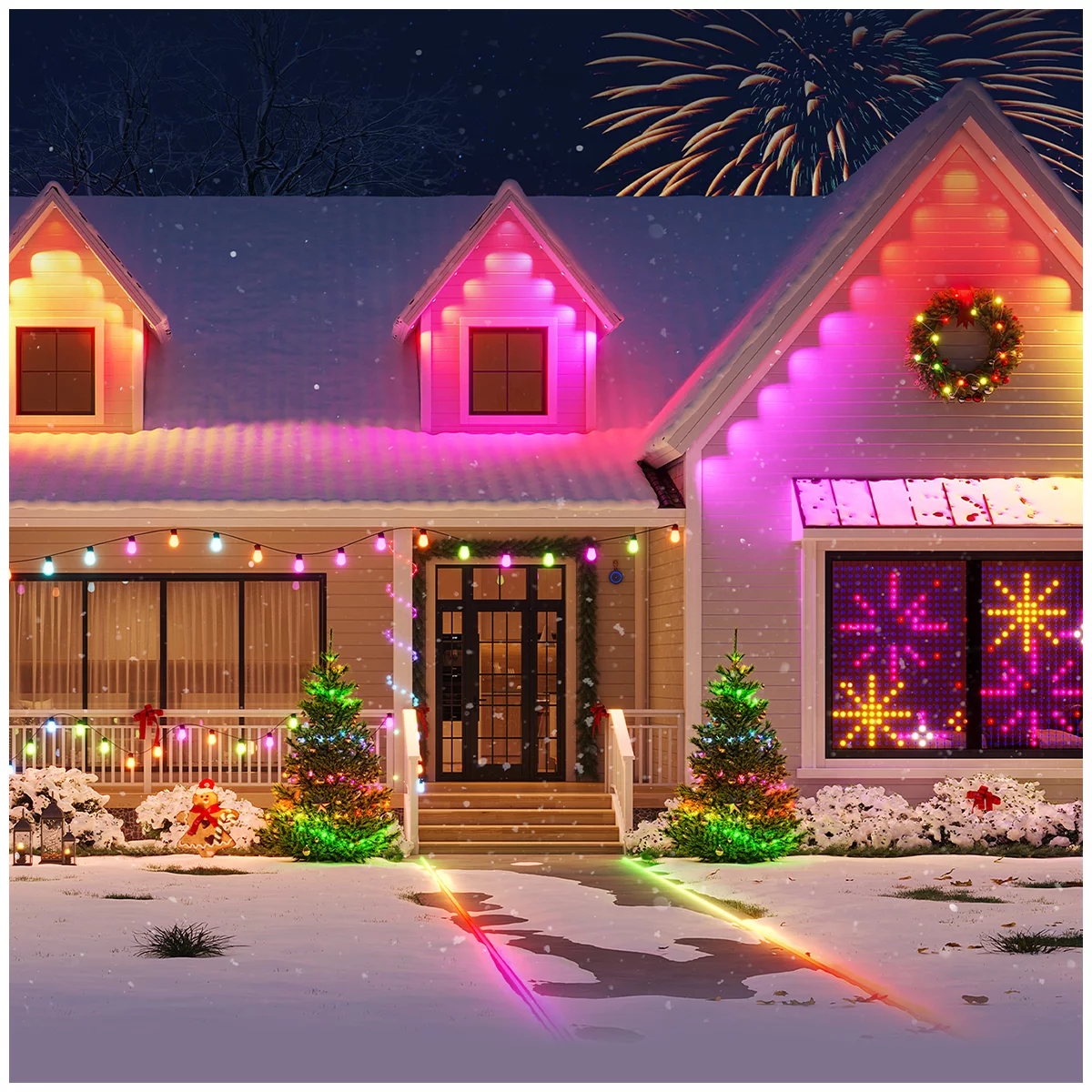 Govee Smart Permanent Outdoor Lights Elite 45m RGBIC Color Changing LED System