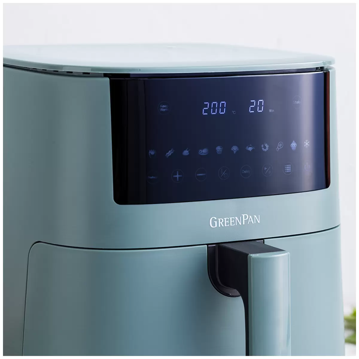 GreenPan Bistro XL Air Fryer 7.2L Single Basket Airfryer- Smokey Sky Blue Free Shipping