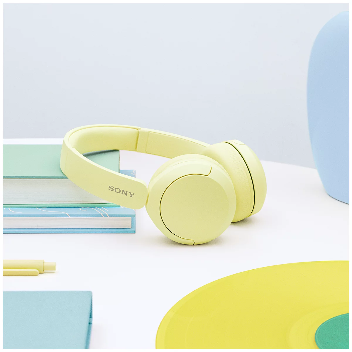 Sony WH-CH520Y Wireless On-Ear Bluetooth Headphones Yellow USB-C Fast Charge