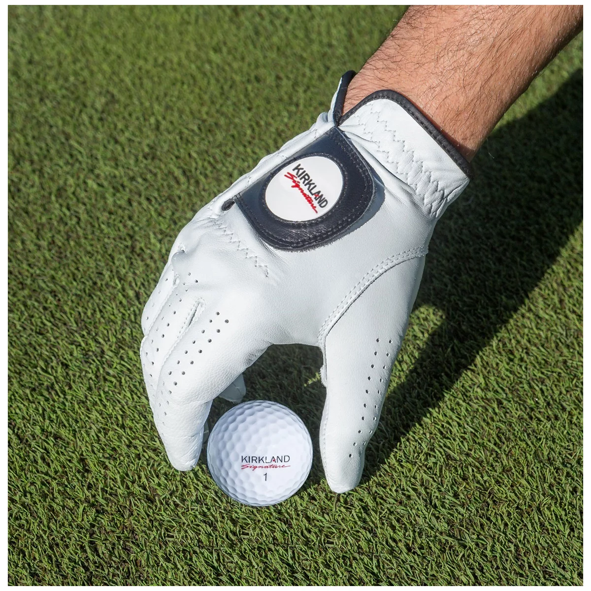 Kirkland Signature Left Hand Golf Gloves 4 Pack Medium Large Cabretta Leather
