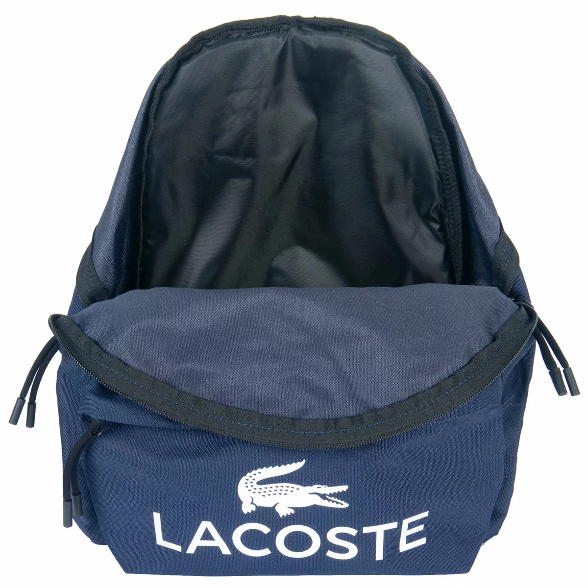Lacoste Big Logo Navy Backpack Premium Unisex Laptop Travel School Bag Durable