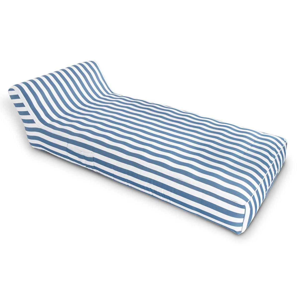Spire Paradisus Inflatable Pool Lounge Blue Stripe 2 Air Chambers Side Pockets