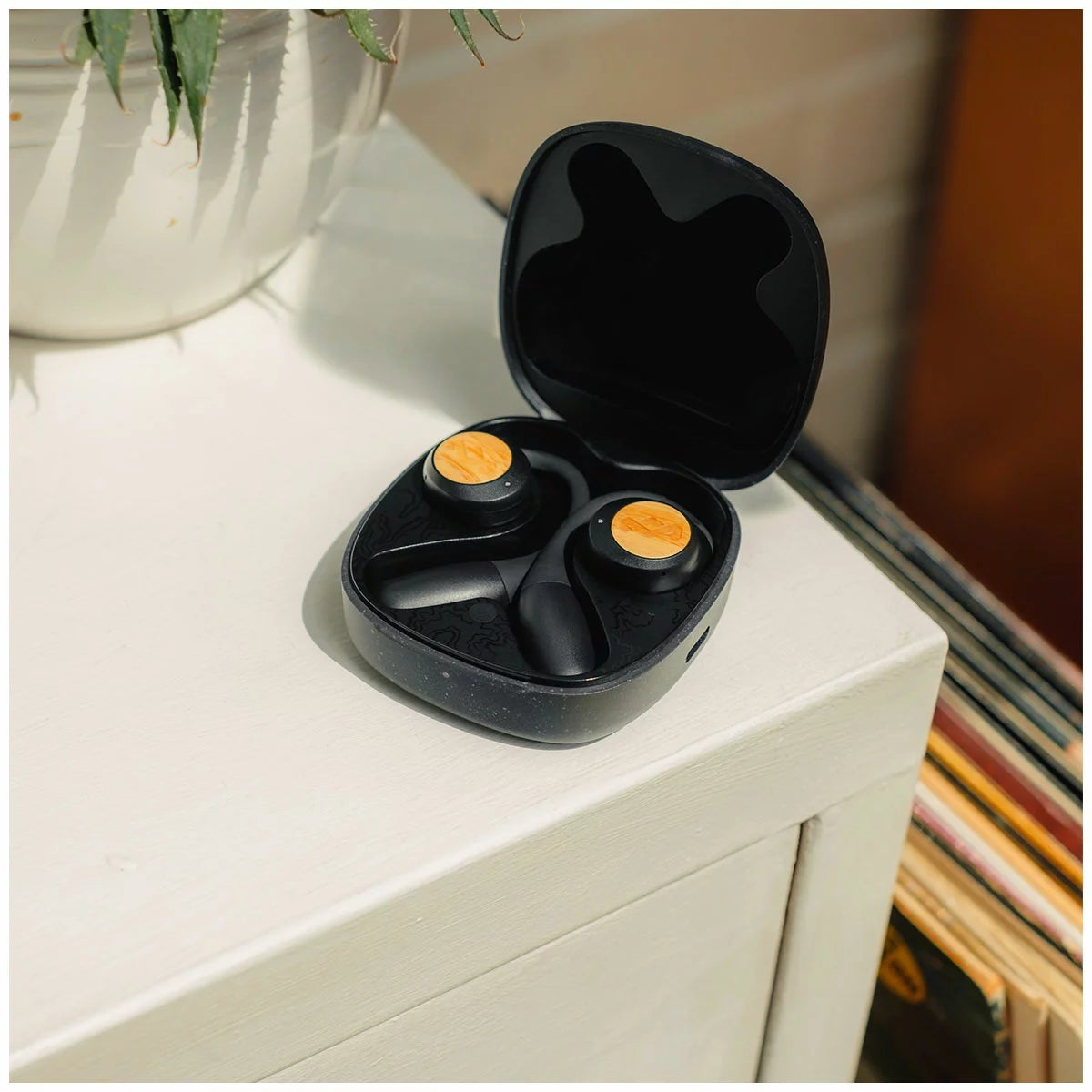 House of Marley Liberate Open Earbuds Wireless Bluetooth 5.3 Signature Black
