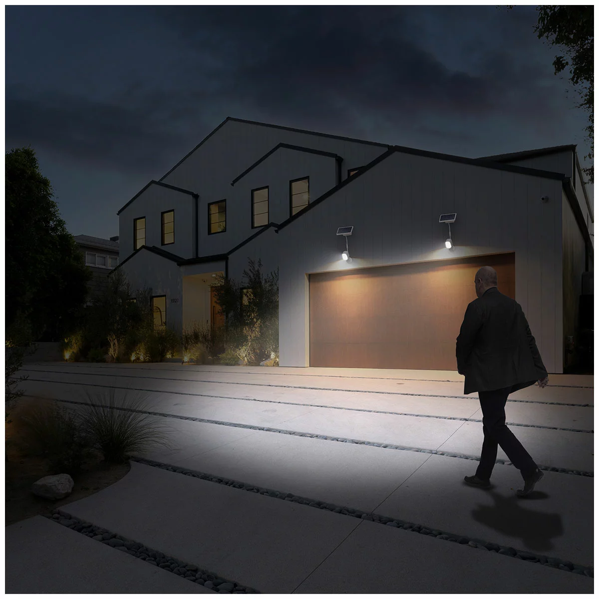 Infinity X1 Solar Security Lights 2 Pack Outdoor Motion Activated LED