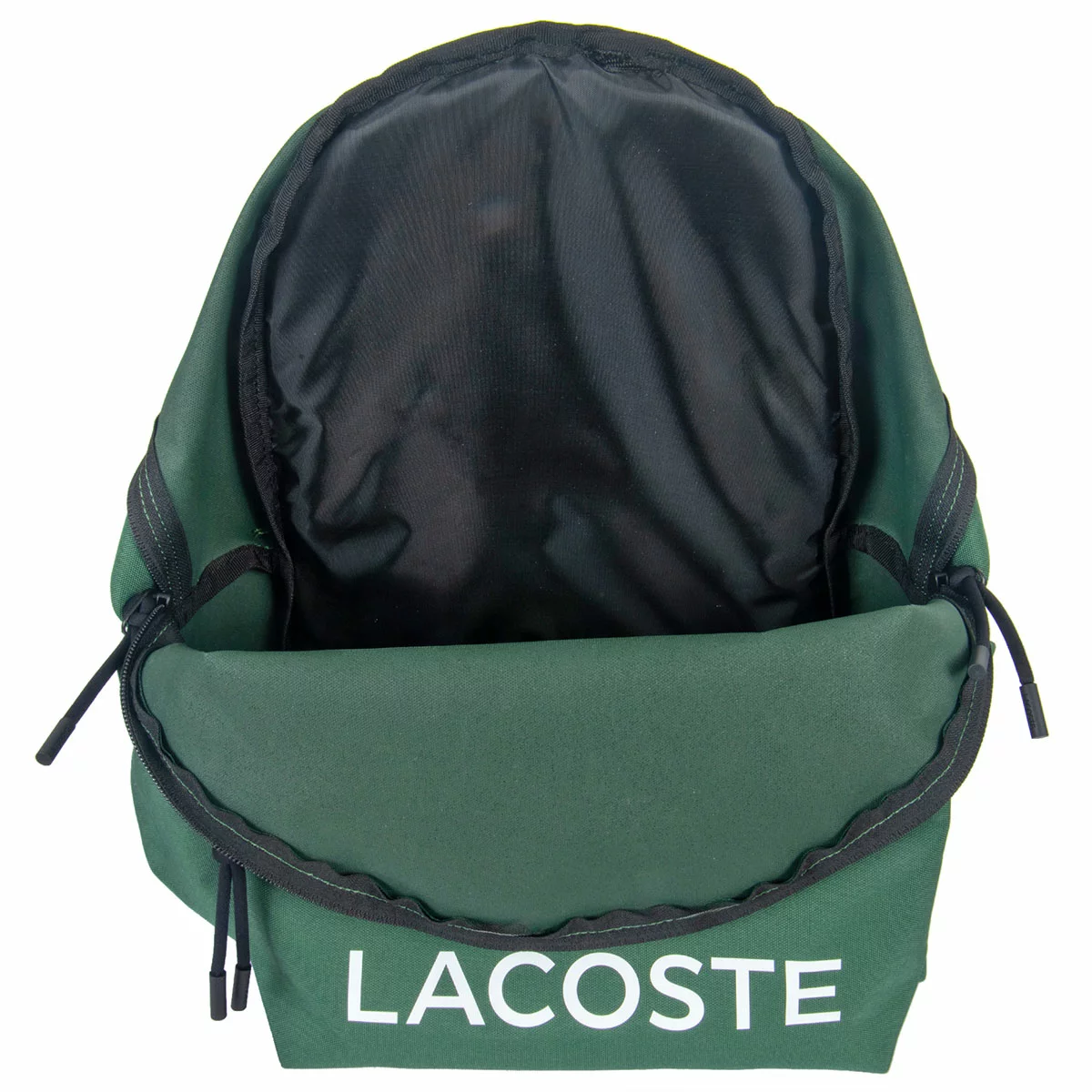 Lacoste Big Logo Green Backpack Premium Unisex Laptop Travel School Bag Durable