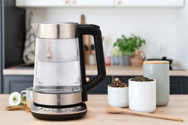 Kogan 1.7L Double Wall Glass Kettle (Stainless Steel)