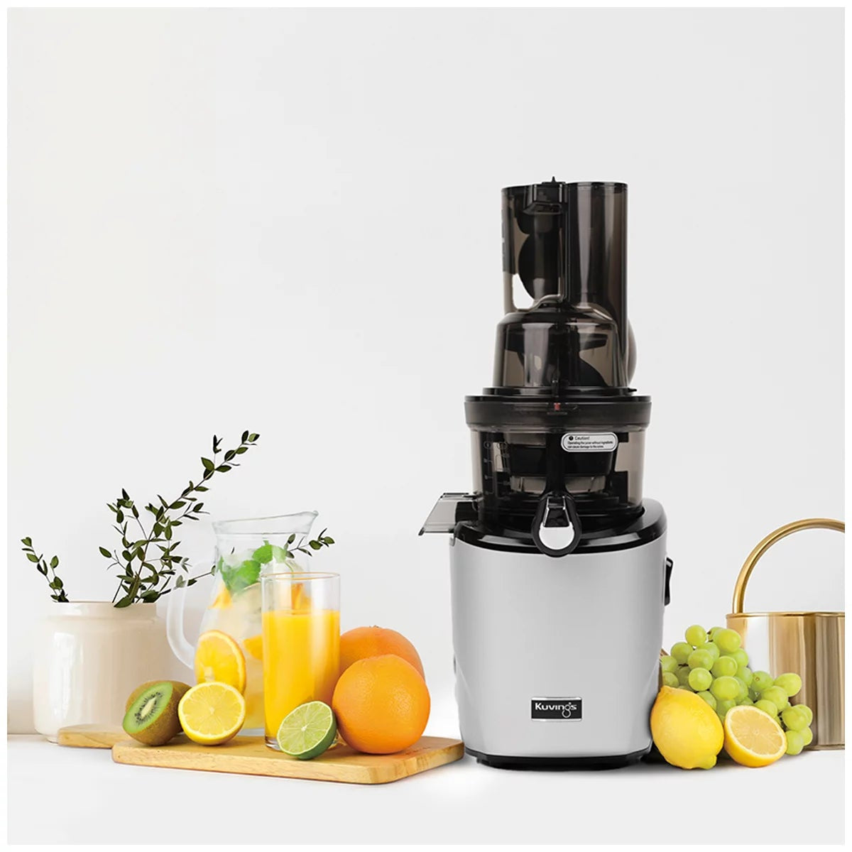 Kuvings REVO830 Cold Press Juicer Silver 200W 50RPM Dual Chute Slow Juicer