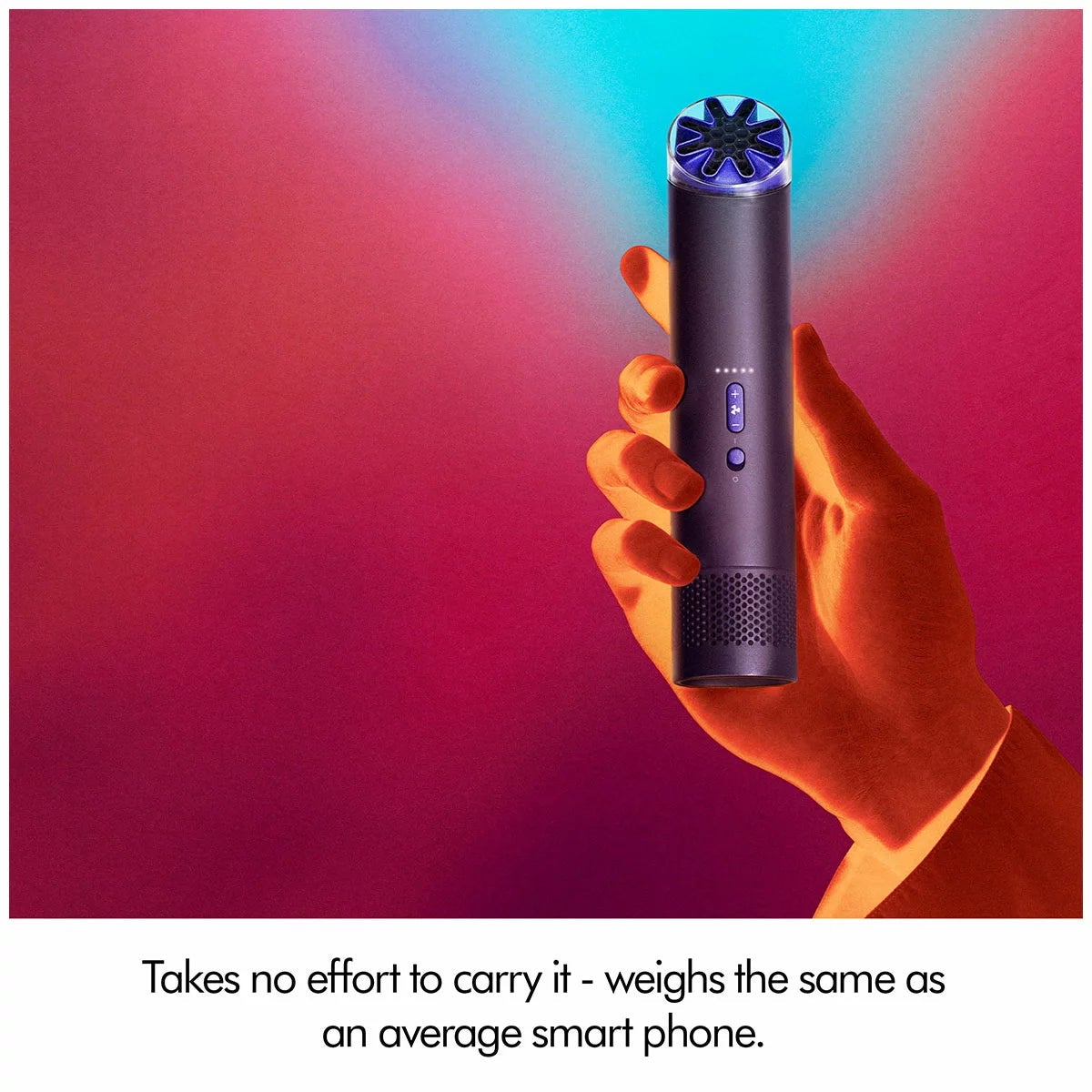Dyson Portable HushJet Mini Cool Fan Ink/Cobalt 641006-01 Bladeless 6hr Battery