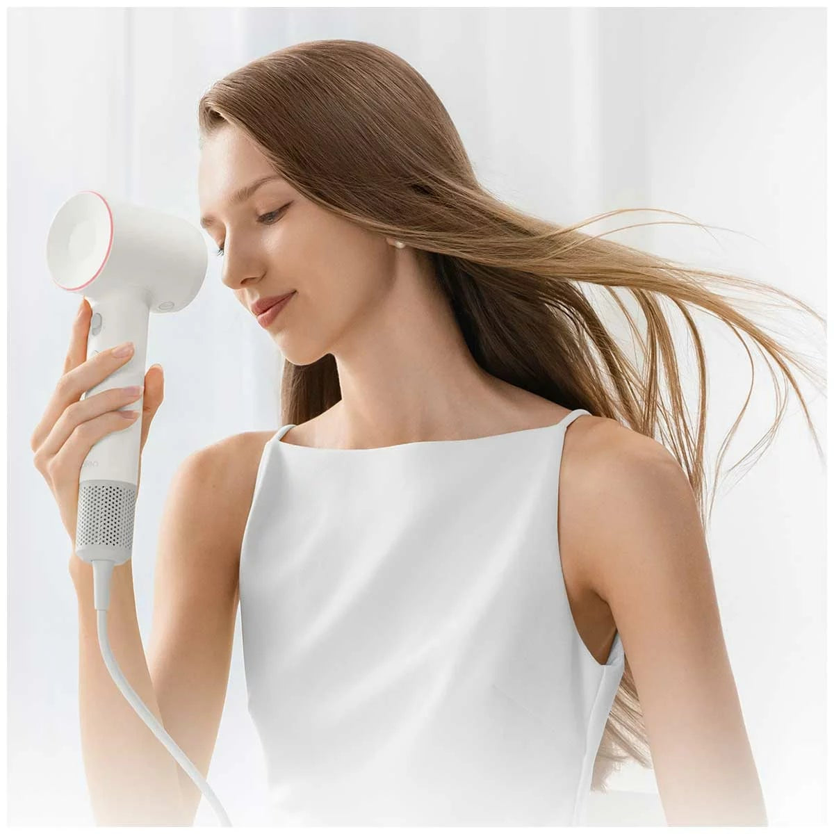 Laifen SE 2 High Speed Hair Dryer White W/ 10 Settings 108000 RPM Ionic 1400W