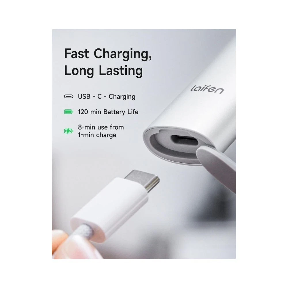 Laifen T1 Pro 1-Blade Electric Shaver Grey 12000 CPM Waterproof USB-C Trimmer