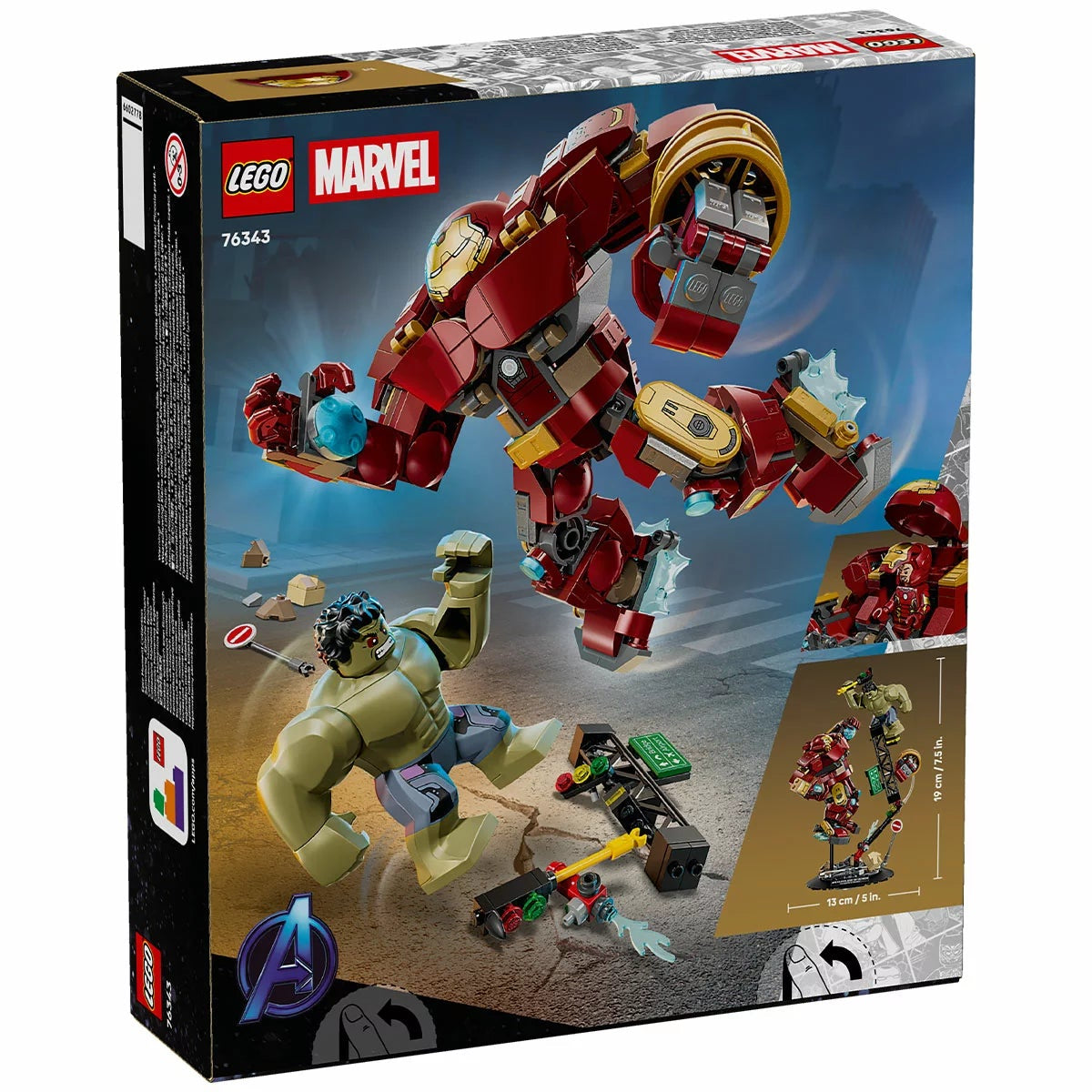 LEGO Marvel Hulkbuster vs Hulk 76343 Avengers Building Set 413pc