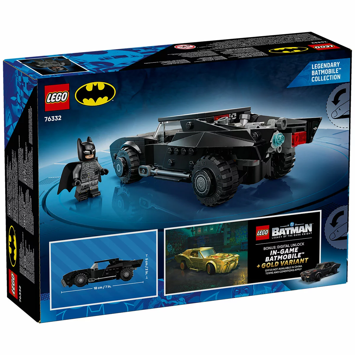 LEGO DC Super Heroes The Batman Batmobile 76332 Building Set 330 Pieces