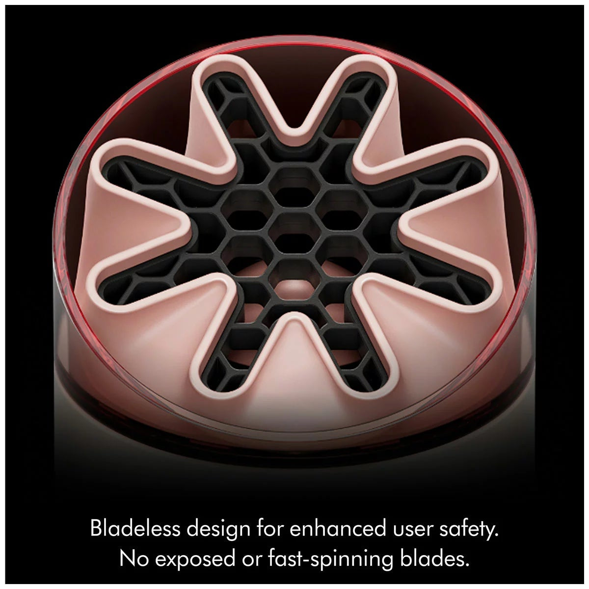 Dyson HushJet Mini Cool Fan Stone Blush Bladeless Portable USB-C 5 Speed