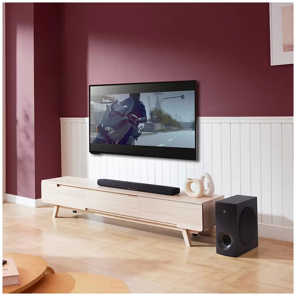 Yamaha Sound Bar SR-B40A with Wireless External Subwoofer Home Theatre System