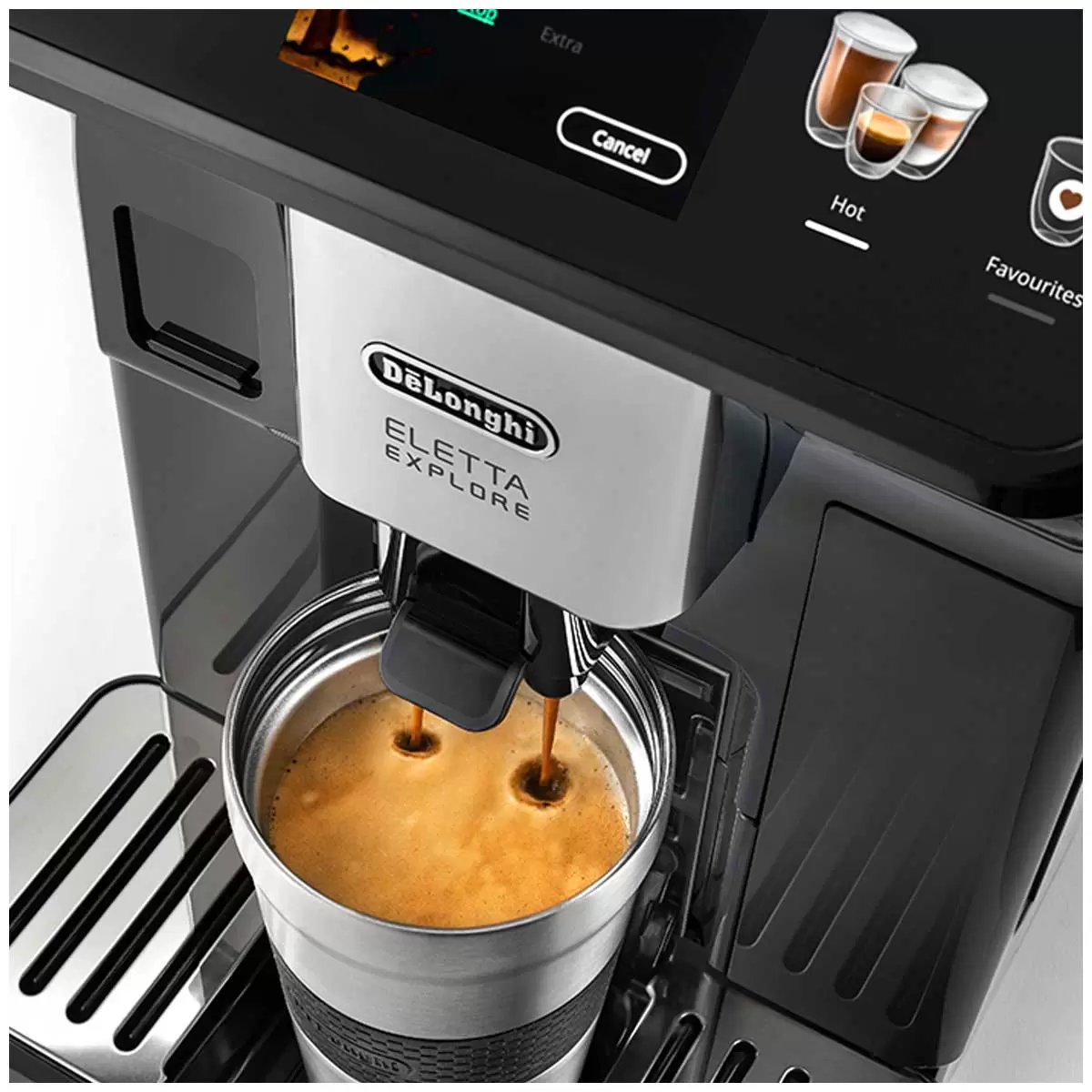 DeLonghi ECAM45055G Automatic Espresso Coffee Machine Touch Display Grey