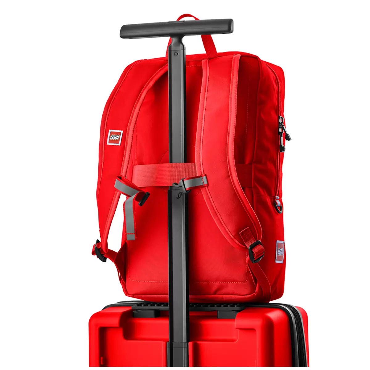 LEGO Carry On & Backpack Set Red Kids Travel Luggage TSA Lock 2 Piece