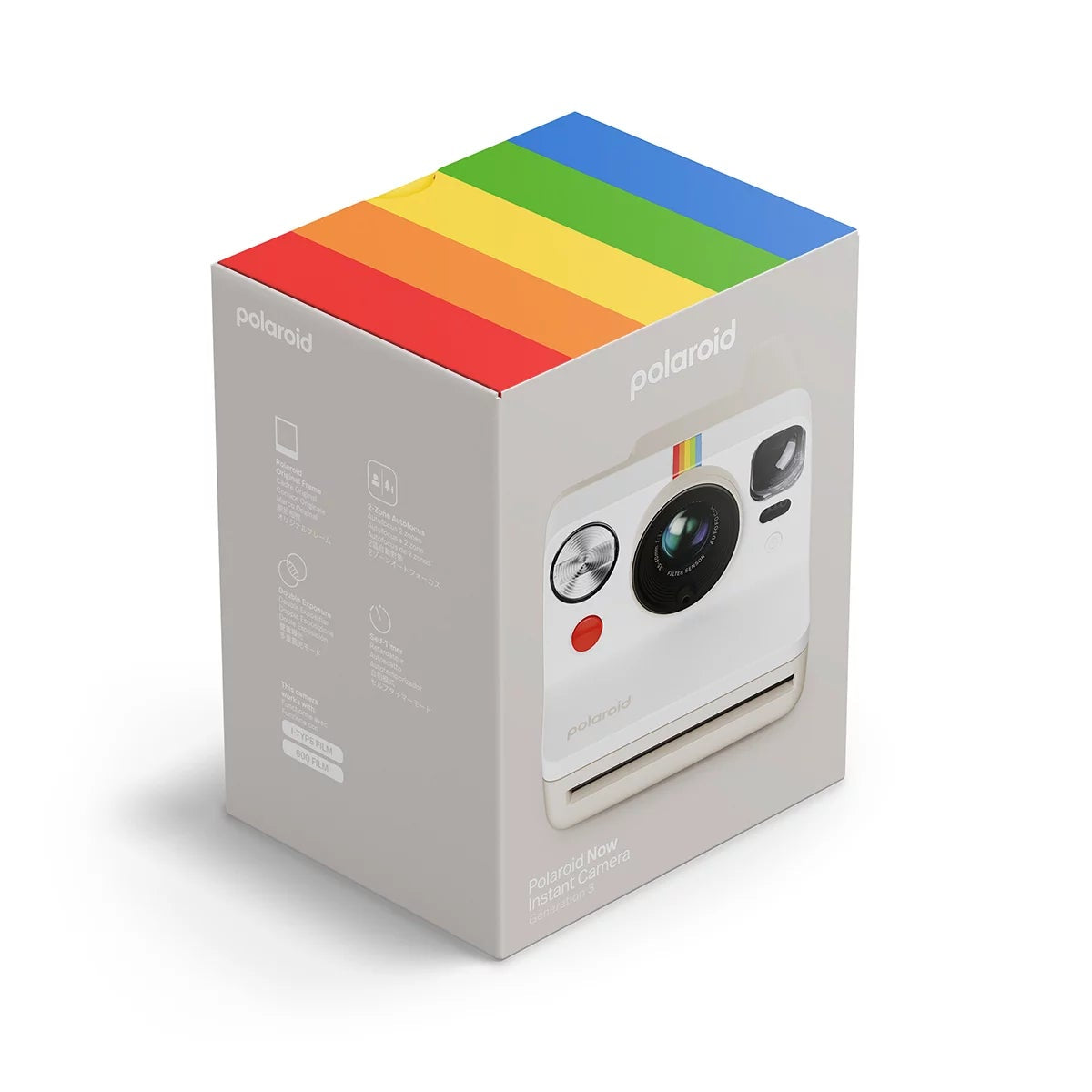 Polaroid Now Generation 3 Instant Camera 9155 Pebble White with Autofocus