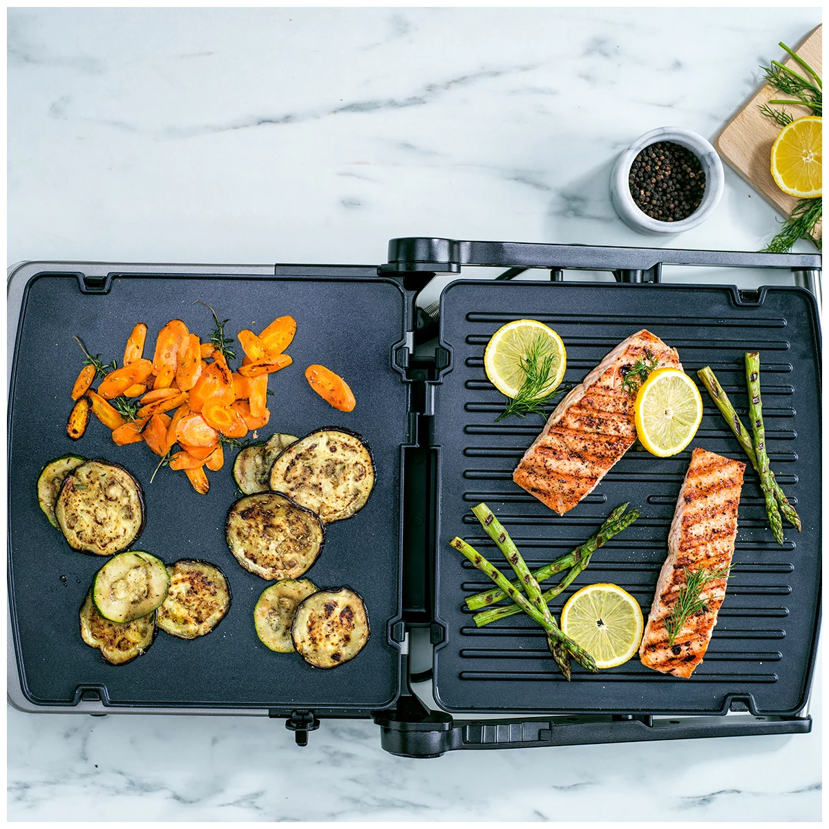 GreenPan Elite Contact Grill 7 in 1 Countertop Non-Stick Cookware CC006847-001 Free Shipping