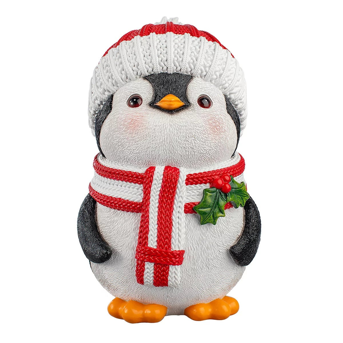 3 Piece Christmas Penguin Statue Set 30.5cm Festive Holiday Home Decoration