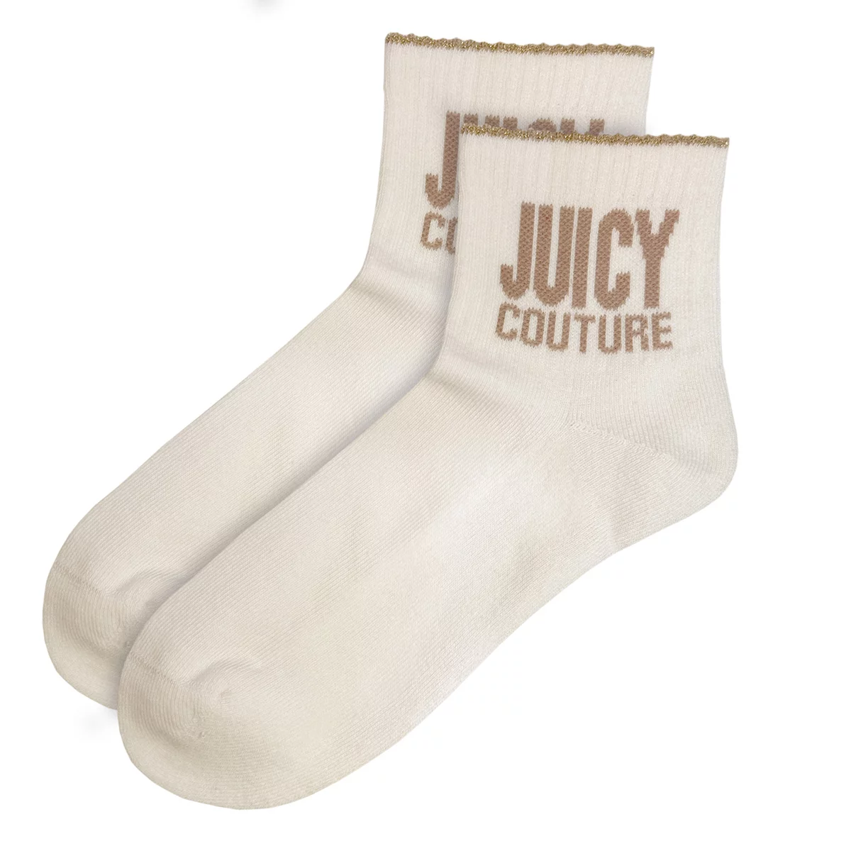 Juicy Couture Quarter Crew Women's Socks 6 Pack Neutral Cushioned Comfort
