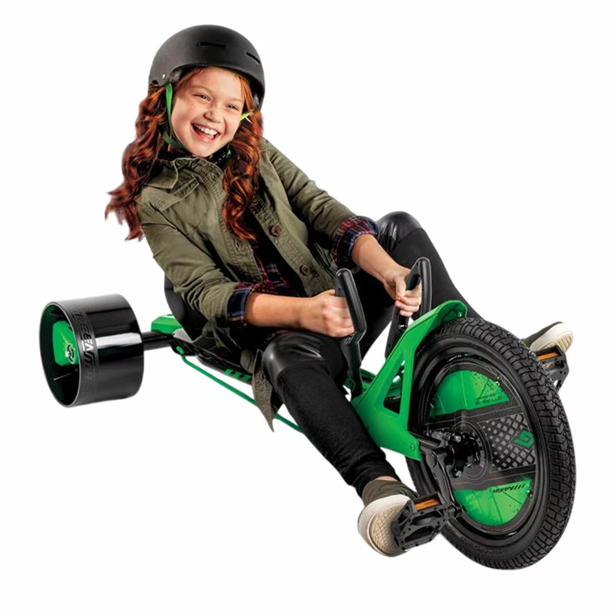 Huffy Green Machine Drift Trike Sturdy Outdoor Kids Ride On Toy