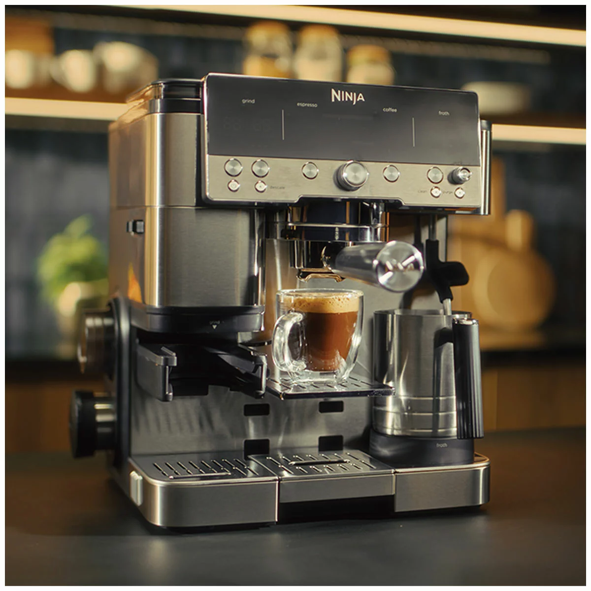 Ninja Luxe Cafe Espresso Machine ES601ANZ 3-in-1 Coffee Maker Grinder Frother