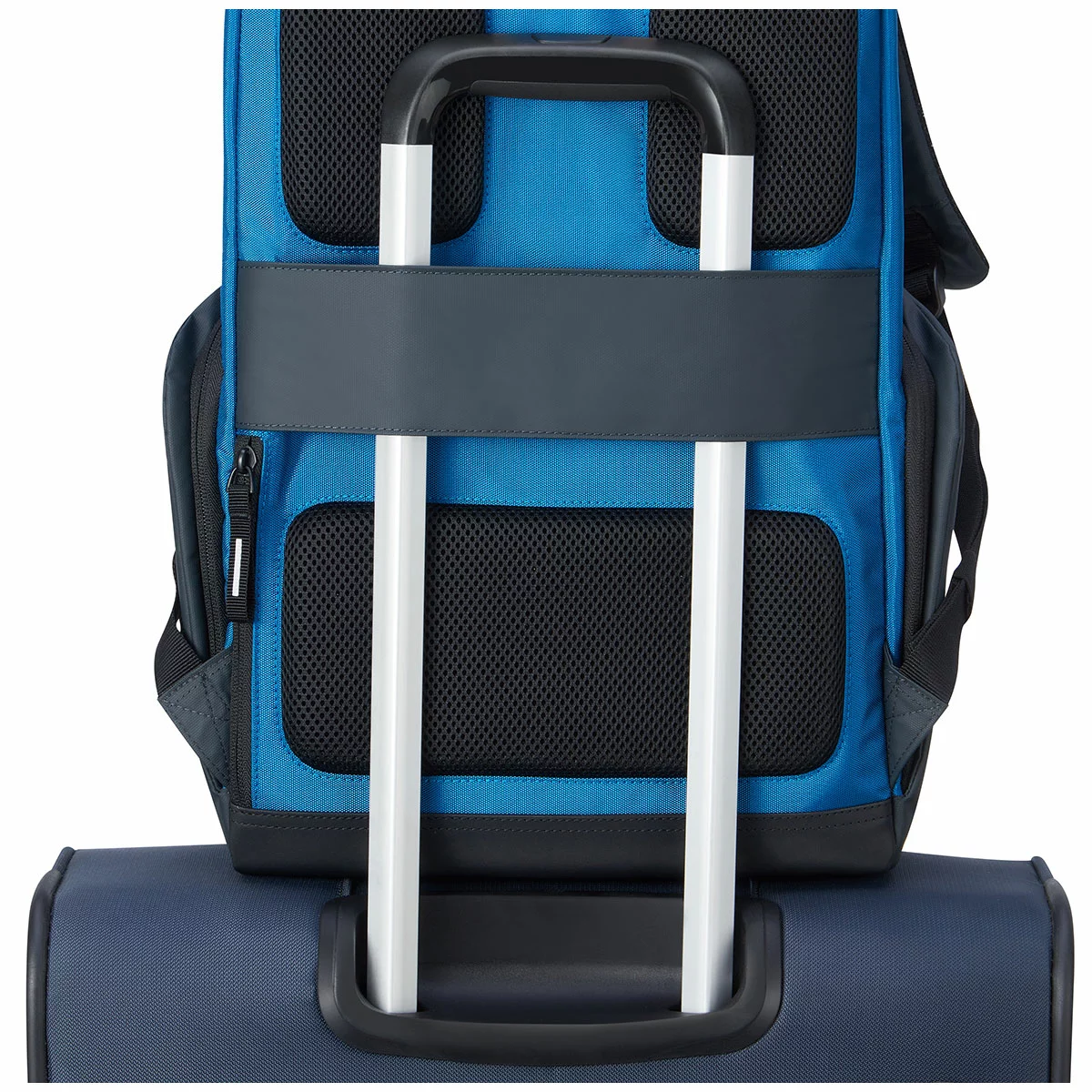 Delsey Securflap Backpack Navy W/ Padded Laptop Compartment 45 x 31 x 14 cm