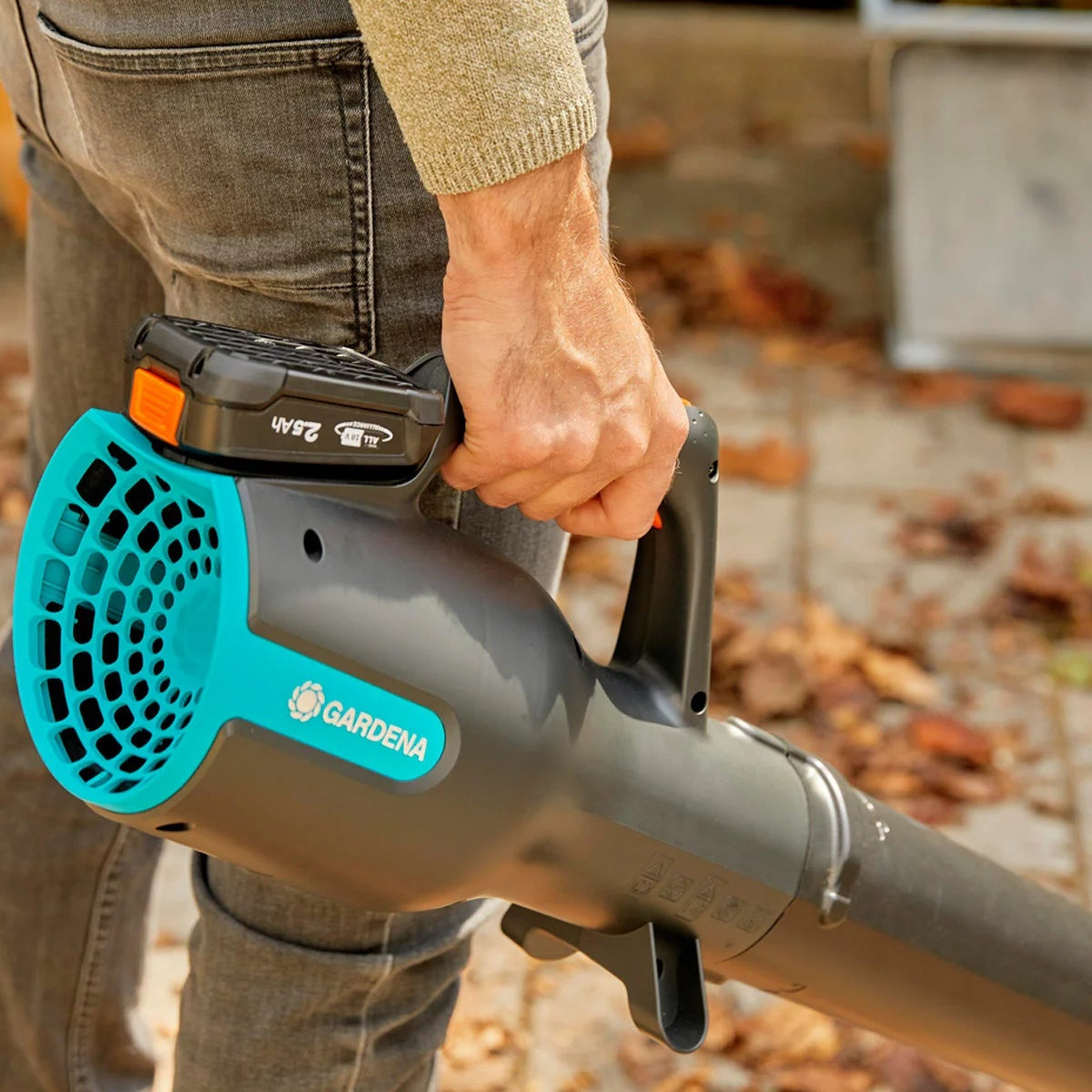 GARDENA PowerJet 18V Cordless Yard Leaf Blower Kit Battery Charger Included